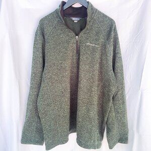 Eddie Bauer 1/4 Zip Fleece Men’s XXL Pullover Forest Green